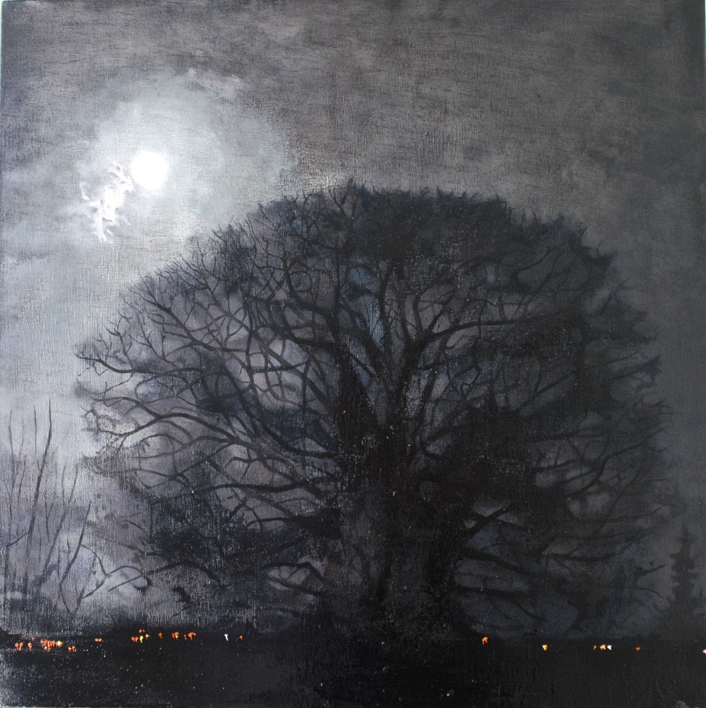 The Lunacy is Safely a Field, oil on board (Private Collection)