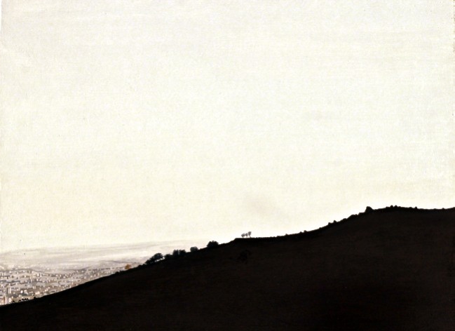 Tehran, oil on board, (private collection)