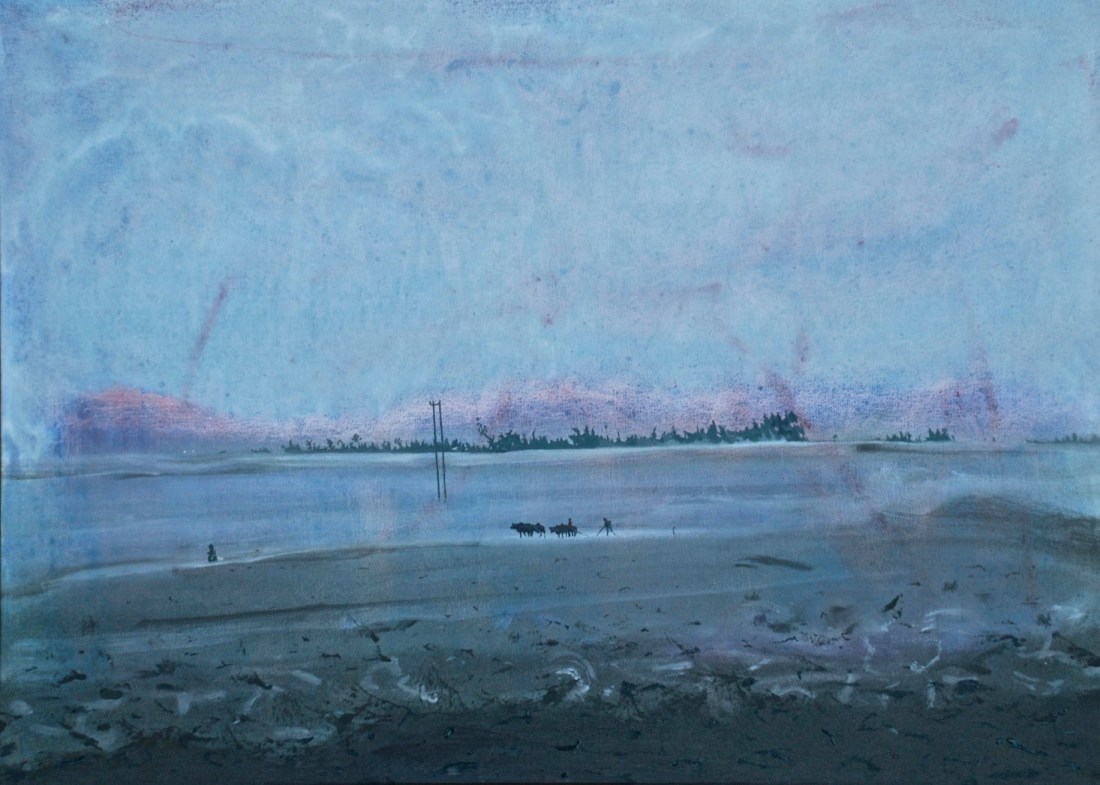 A Field in Ethiopia, oil on linen, (Private Collection)