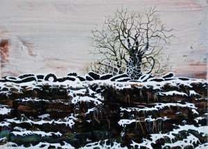 The Silage Pit, oil on board, 13 x 18 cm