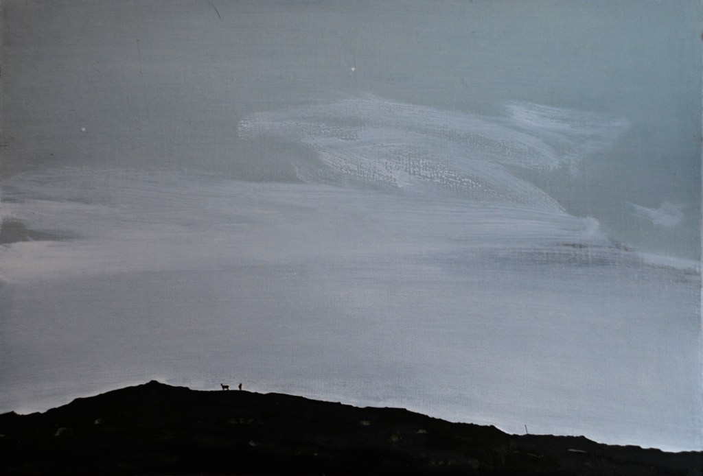 Red Deer, oil on board, (private collection)