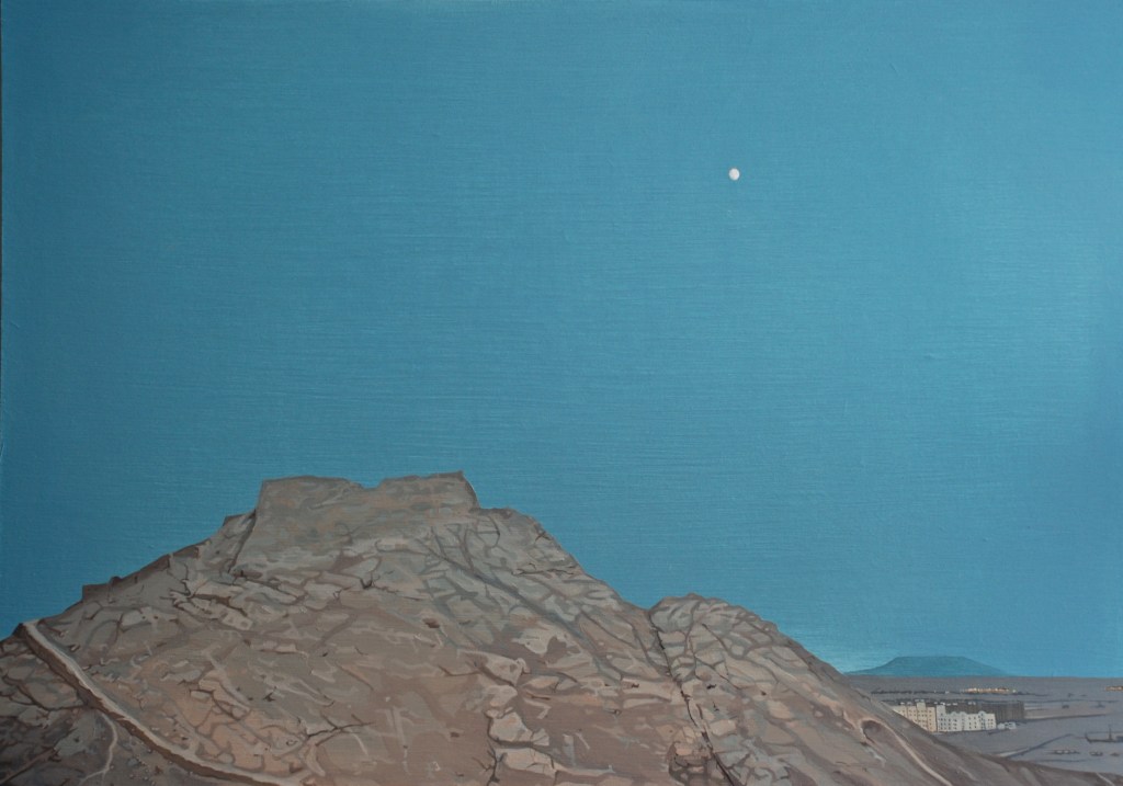 Tower of Silence, oil on board, 51 x 62 cm, (private collection)